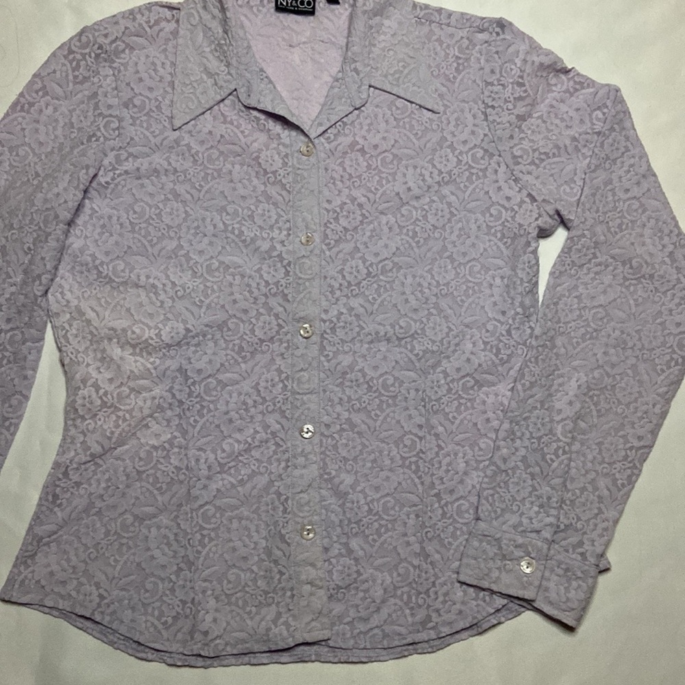 Purple button down - Picture 2 of 8